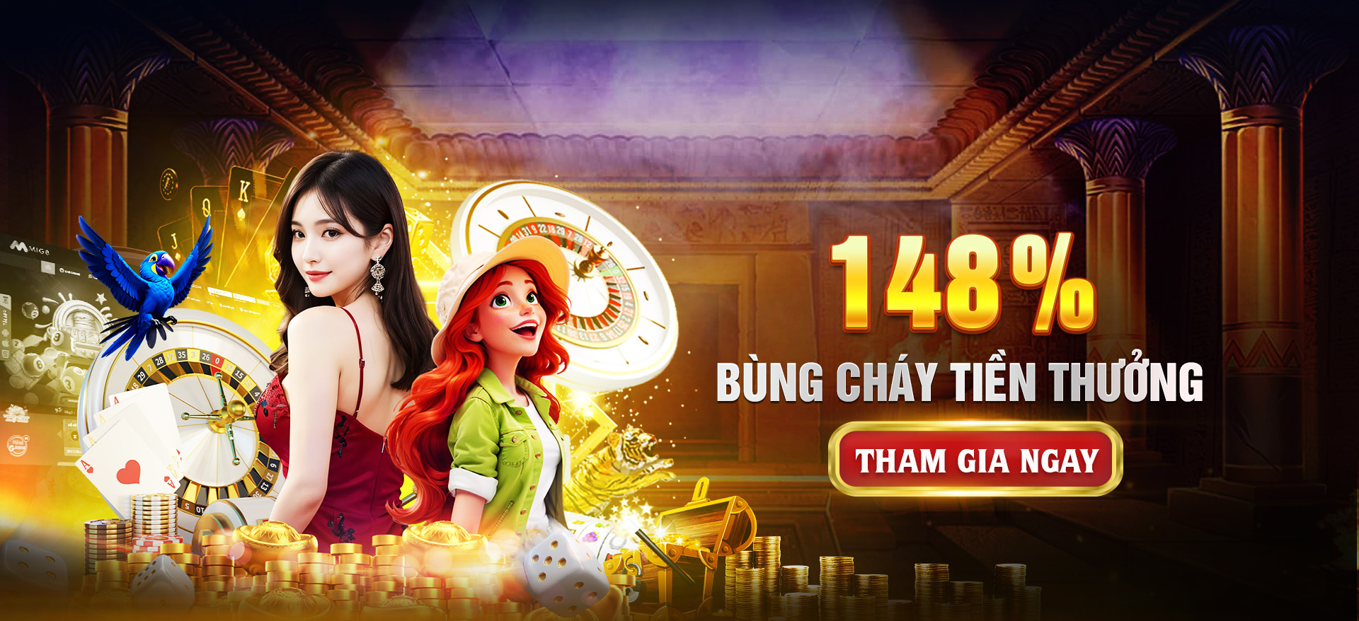 Hình ảnh quảng cáo của lucky88 hiển thị nền tảng và các lợi ích