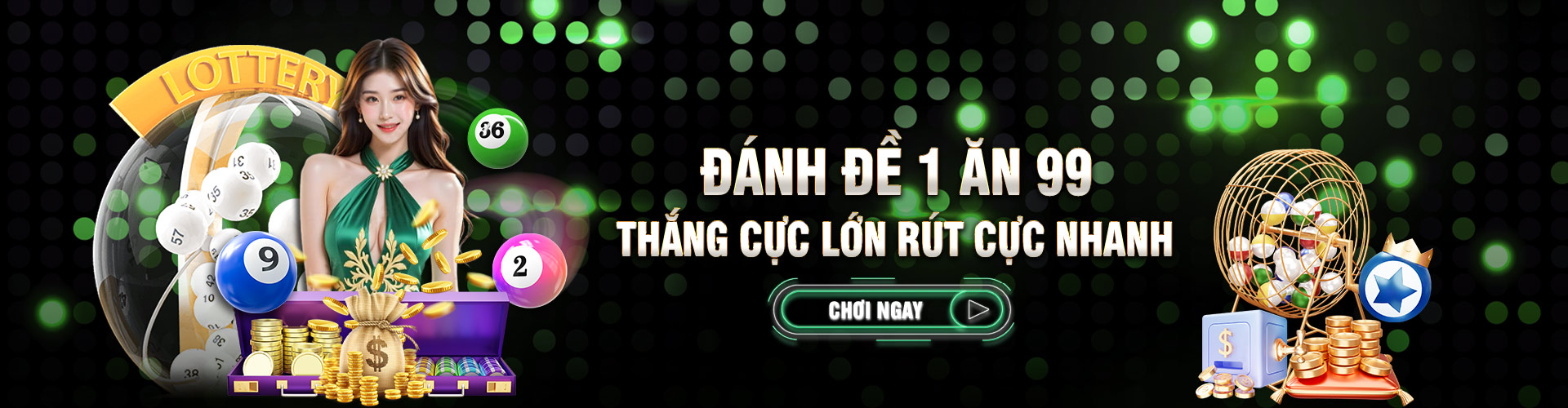Hình ảnh quảng cáo của lucky88 hiển thị nền tảng và các lợi ích